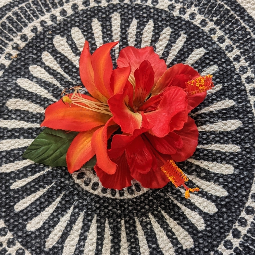 Tropical Flower Hair Clip